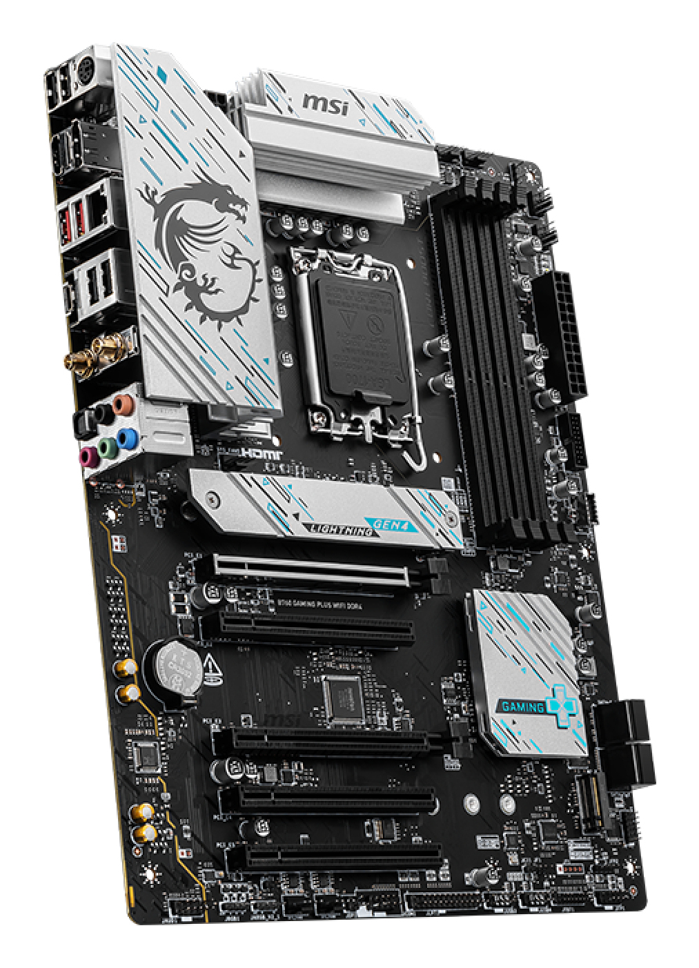 MSI B760 GAMING PLUS WIFI DDR4 - Motherboard - ATX - LGA1700-Sockel - B760 Chipsatz, Ansicht 4