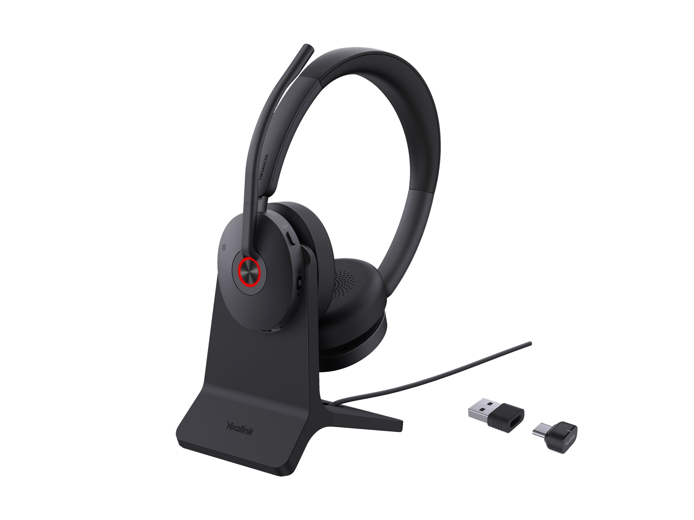 Yealink BH74 - Headset - On-Ear - Bluetooth - kabellos - BHC74 charging stand - Rauschunterdrückung -USB-C via Bluetooth, Ansicht 4
