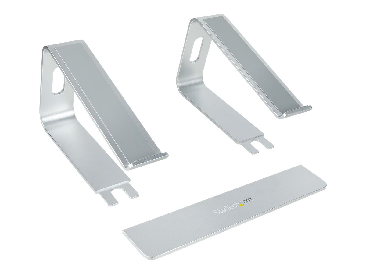 StarTech.com Schreibtisch Laptophalter, Laptophalterung/Laptop ablage/erhöhung bis 5kg Tragkraft, Notebook Ablage/Laptop Riser für Macbook Air/Pro, Dell XPS, Lenovo, Aluminium (LAPTOP-STAND-SILVER)