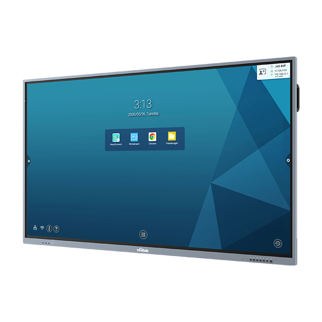 Vivitek DS NovoTouch BK750i silber 75''/3xHDMI/VGA/DP/USB, Ansicht 3