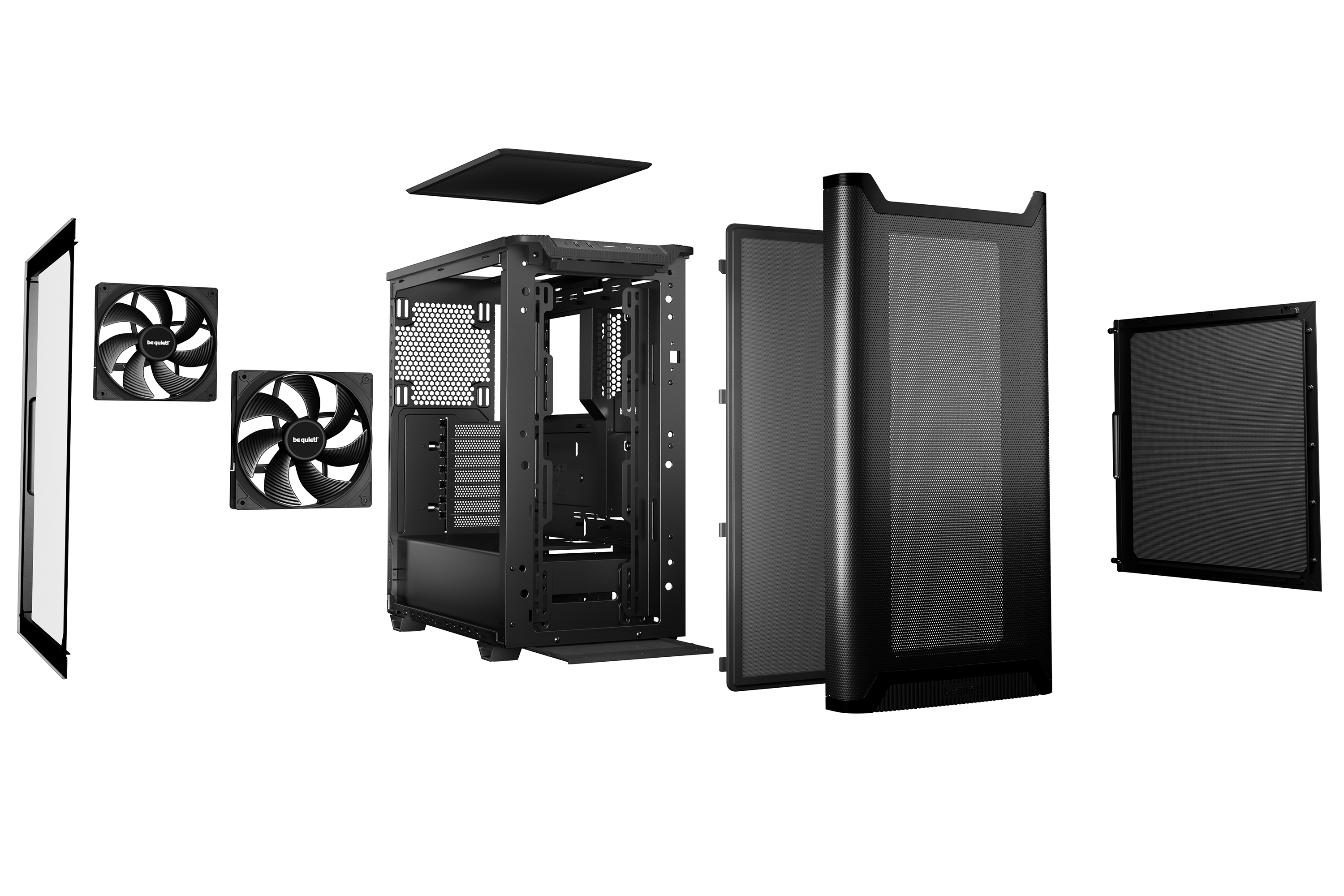Be Quiet! Pure Base 501 Airflow Window Schwarz Midi Tower Gaming Gehäuse - Gehäuse - 3,5, Ansicht 4