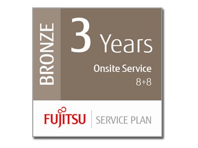 Fujitsu 3 Jahre Serviceplan: Vor-Ort Service - Reaktionszeit innerhalb von 8 Std + 8-Std-Fix Workgroup Scanner