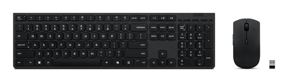Lenovo Professional - Tastatur-und-Maus-Set - kabellos - TL: US, QWERTY, Ansicht 4