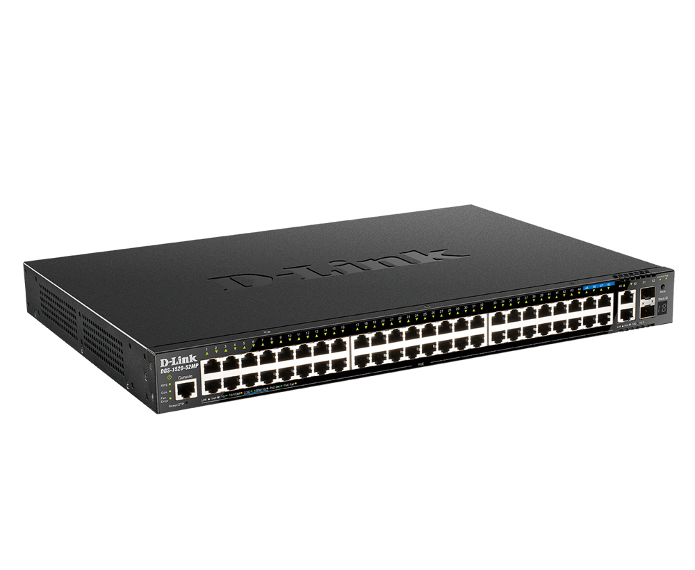 D-Link DGS 1520-52MP - Switch - L3 - Smart - 44 x 10/100/1000 (PoE+), Ansicht 2