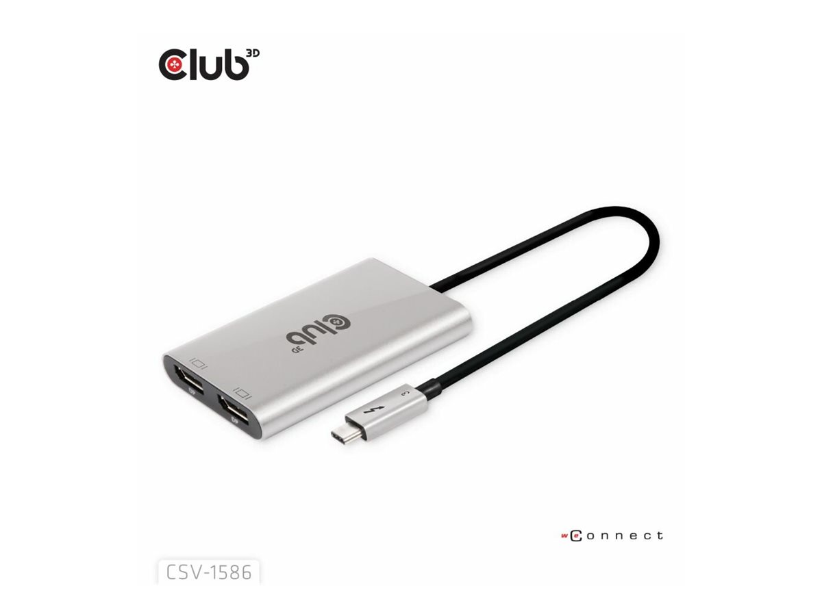 Club 3D Videoadapter - 24 pin USB-C (M) zu DisplayPort (W), Ansicht 3