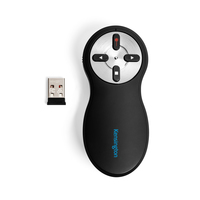 Kensington Wireless Presenter mit rotem Laser & Nano Empfänger - RF - USB - 20 m - Schwarz