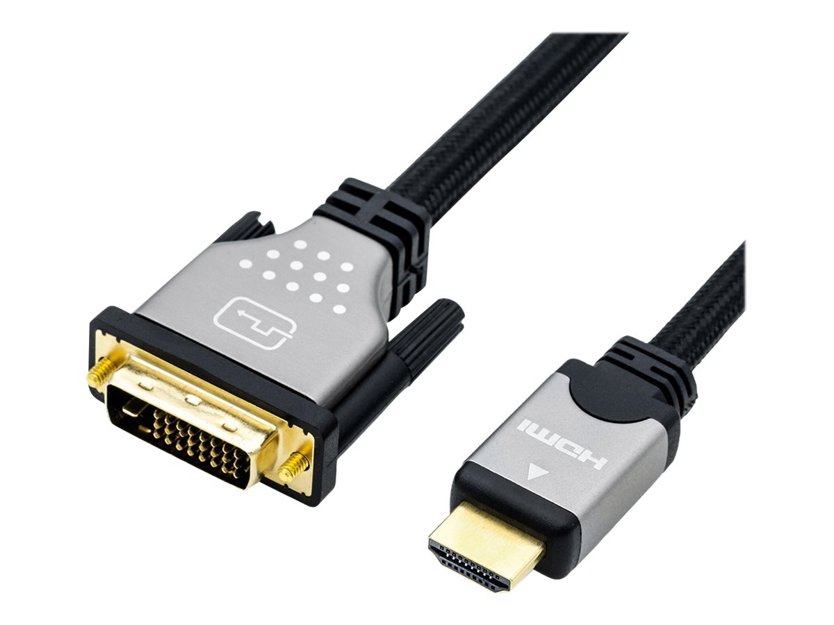 ROLINE Adapterkabel - Dual Link - DVI-D männlich zu HDMI männlich