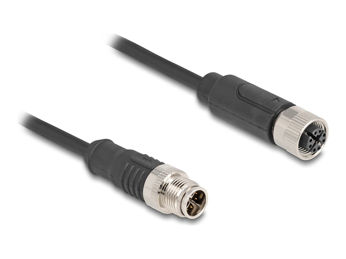 Delock Netzwerkverlängerungskabel - 8 pin M12-X (M)