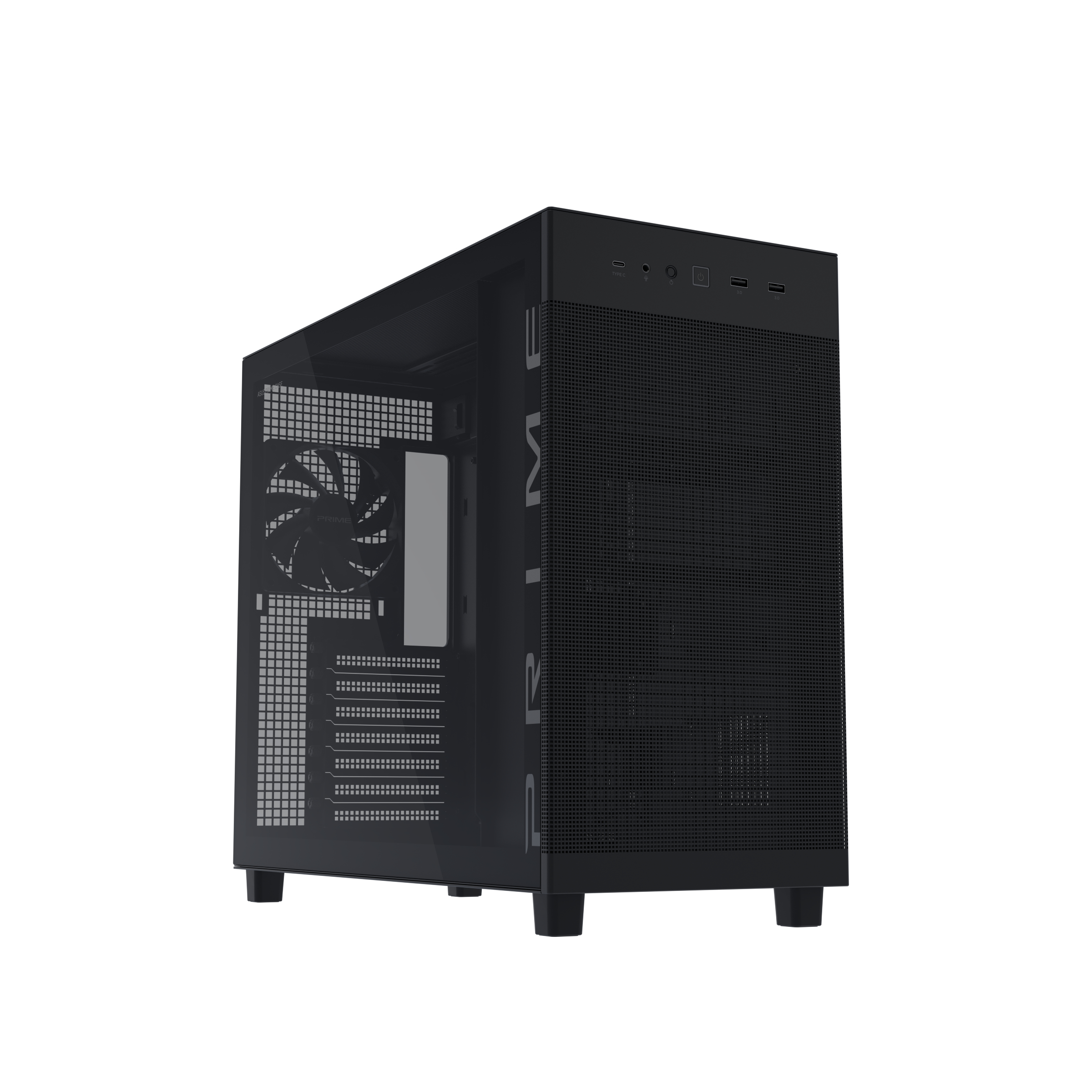 ASUS Geh Prime Ap303 Tg Black - Midi/Minitower - ATX, Ansicht 2