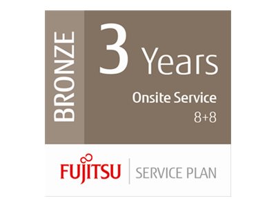 Fujitsu 3 Jahre Serviceplan: Vor-Ort Service - Reaktionszeit innerhalb von 8 Stunden + 8-Stunden-Fix Low-Vol Production Scanner