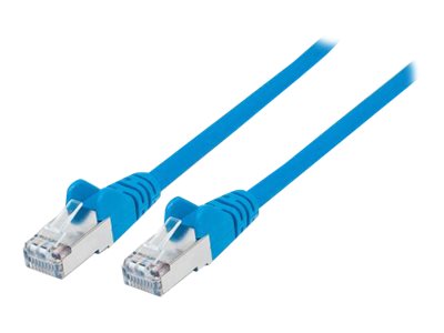 Intellinet Network Patch Cable, Cat6A, 5m, Blue, Copper, S/FTP, LSOH / LSZH, PVC, RJ45, Gold Plated Contacts, Snagless, Booted, Polybag - Patch-Kabel - RJ-45 (M)