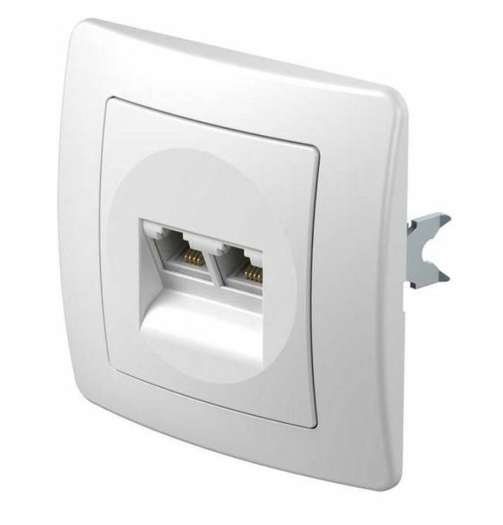 TEM Serie Ekonomik SOCKET TEL KS DOUBLE2x RJ11 6, Ansicht 2