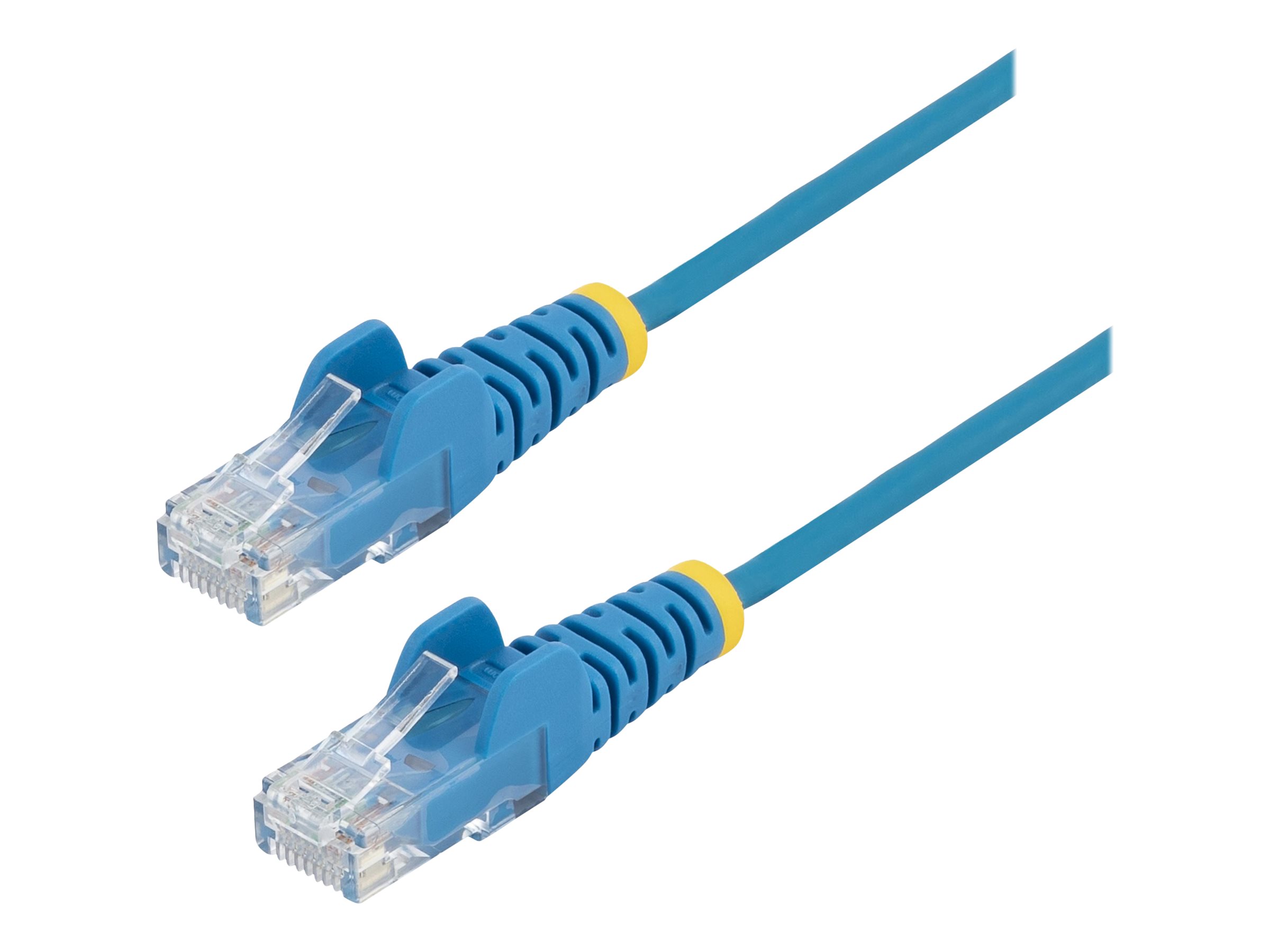 StarTech.com 2.5m Slim LSZH CAT6 Ethernet Cable, 10 Gigabit Snagless RJ45 100W PoE Patch Cord, CAT 6 10GbE UTP Network Cable w/Strain Relief, Blue, ETL, Low Smoke Zero Halogen - Category 6 - 28AWG (N6PAT250CMBLS)
