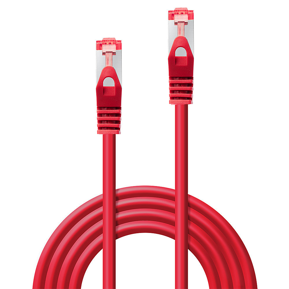 Lindy Basic - Patch-Kabel - RJ-45 (M) bis RJ-45 (M) - S/FTP 2 m rot, Ansicht 4