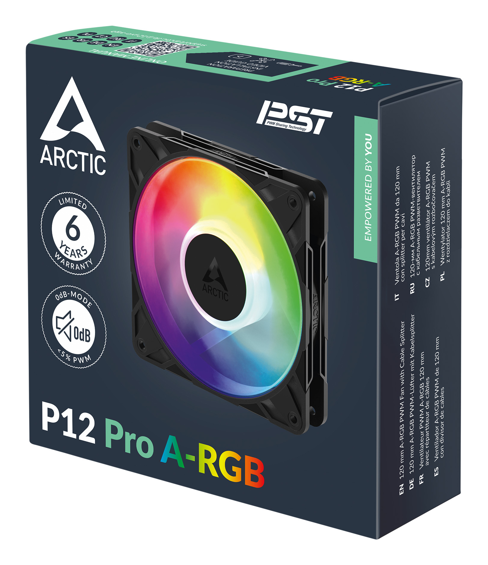Arctic P12 Pro A-RGB Gehäuseluefter - Gehäuse-Lüfter - 3.000 rpm, Ansicht 2