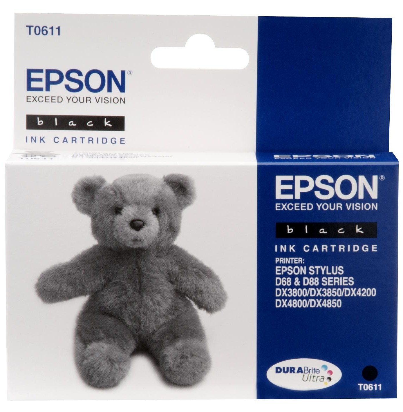 Epson T0611 - Druckerpatrone - 1 x pigmentiertes Schwarz