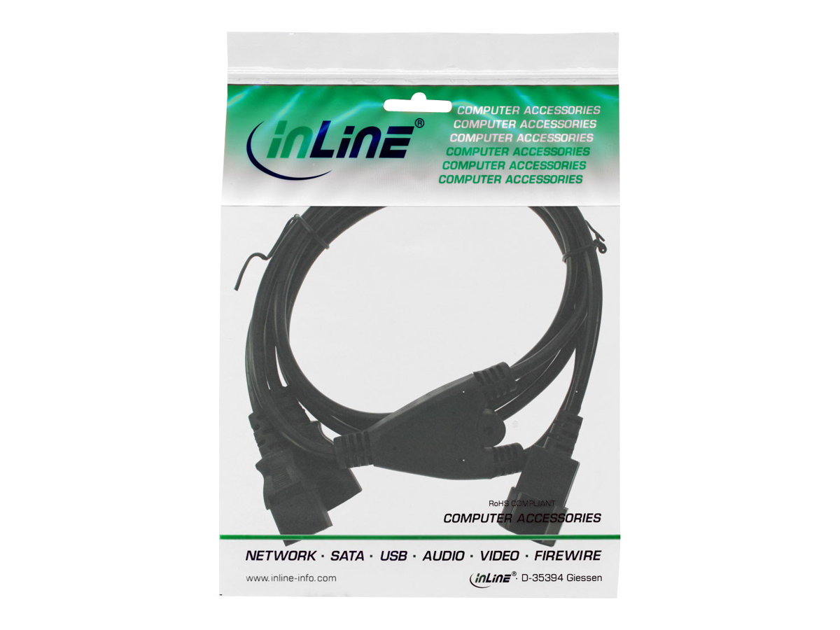 InLine Y-cable - Stromkabel - SATA-Stromstecker zu SATA-Stromstecker - 15 cm