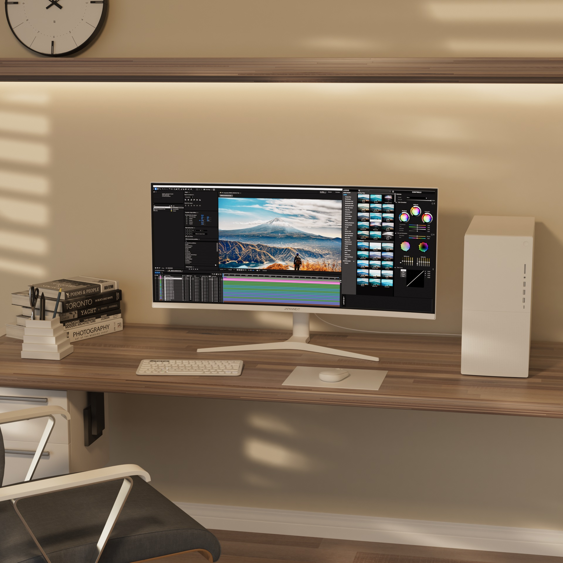 JAPANNEXT JN-IPS340UWQHD60C-C65W-HS-W curved UWQHD - 34, Ansicht 3