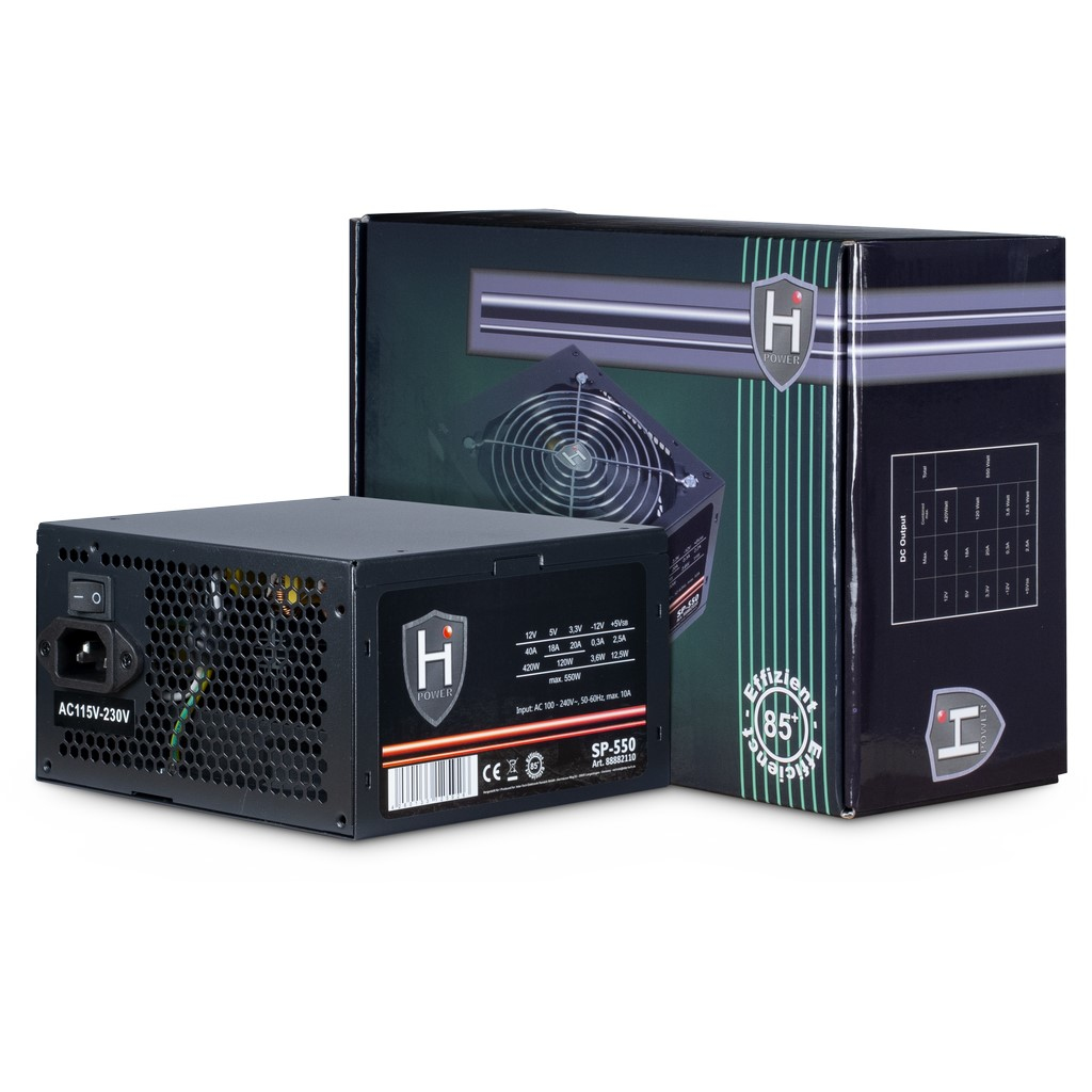 Inter-Tech HiPower SP-550 - Netzteil (intern) - ATX12V 2.4, Ansicht 2