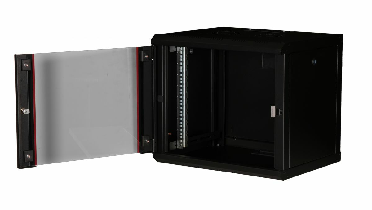 Equip Serverschrank 19 09U 600x450mm Glastür schwarz - Rack, Ansicht 2