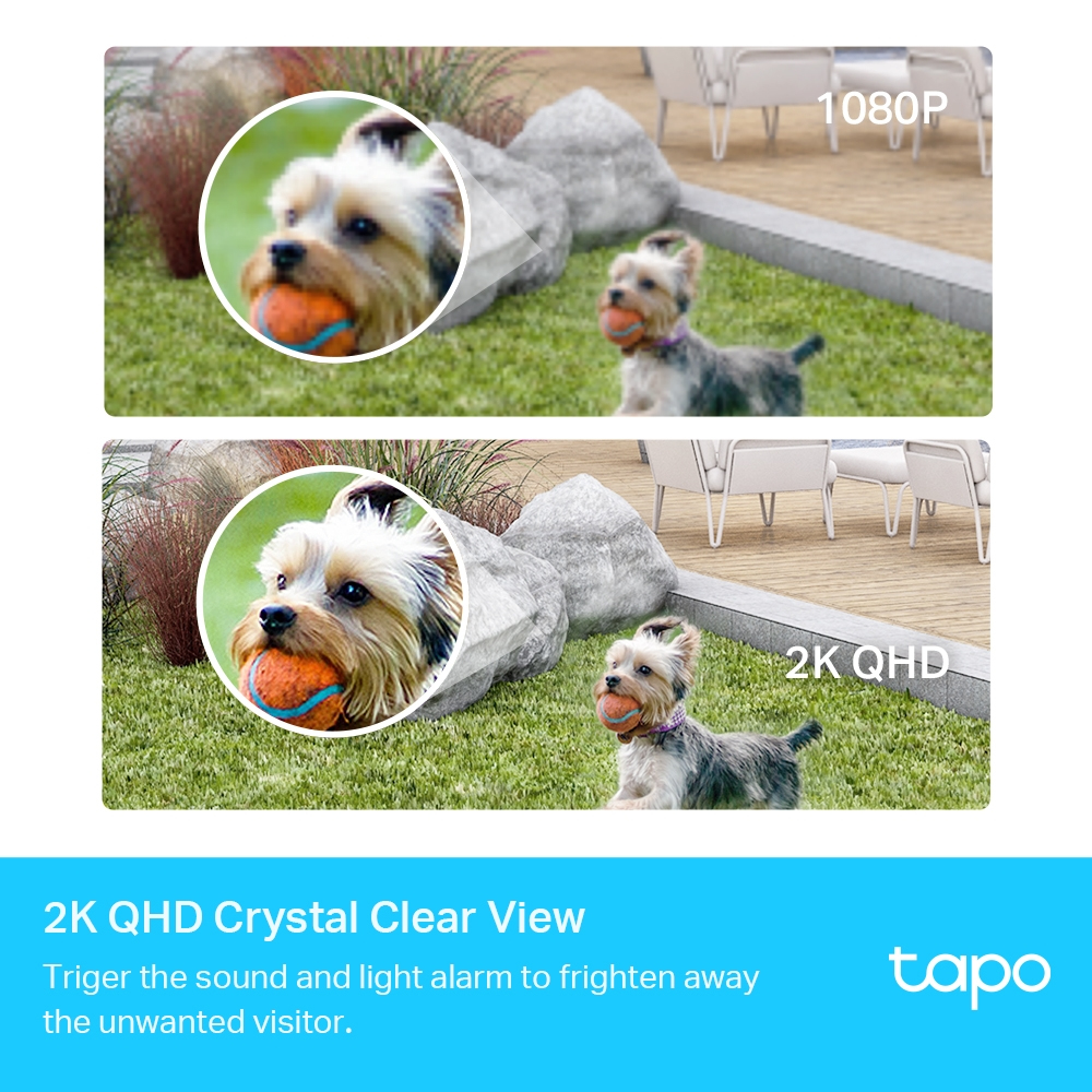 TP-LINK Tapo C420S1 - CCTV Sicherheitskamera - Innen & Außen - Kabellos - VGA - 25,4 / 3 mm (1 / 3 Zoll) - 113°, Ansicht 4