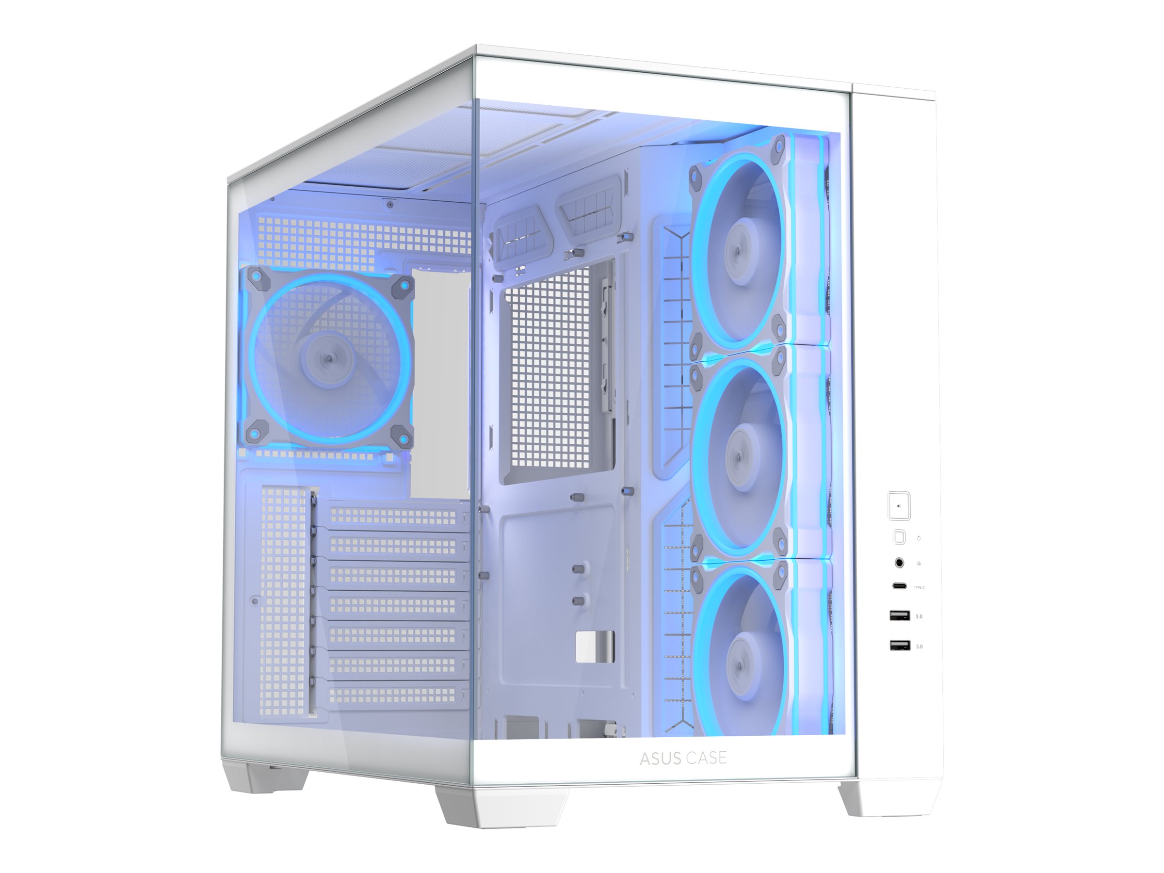 ASUS A32 PLUS - ATX-Gehäuse - Seitenteil mit Fenster (gehärtetes Glas)
