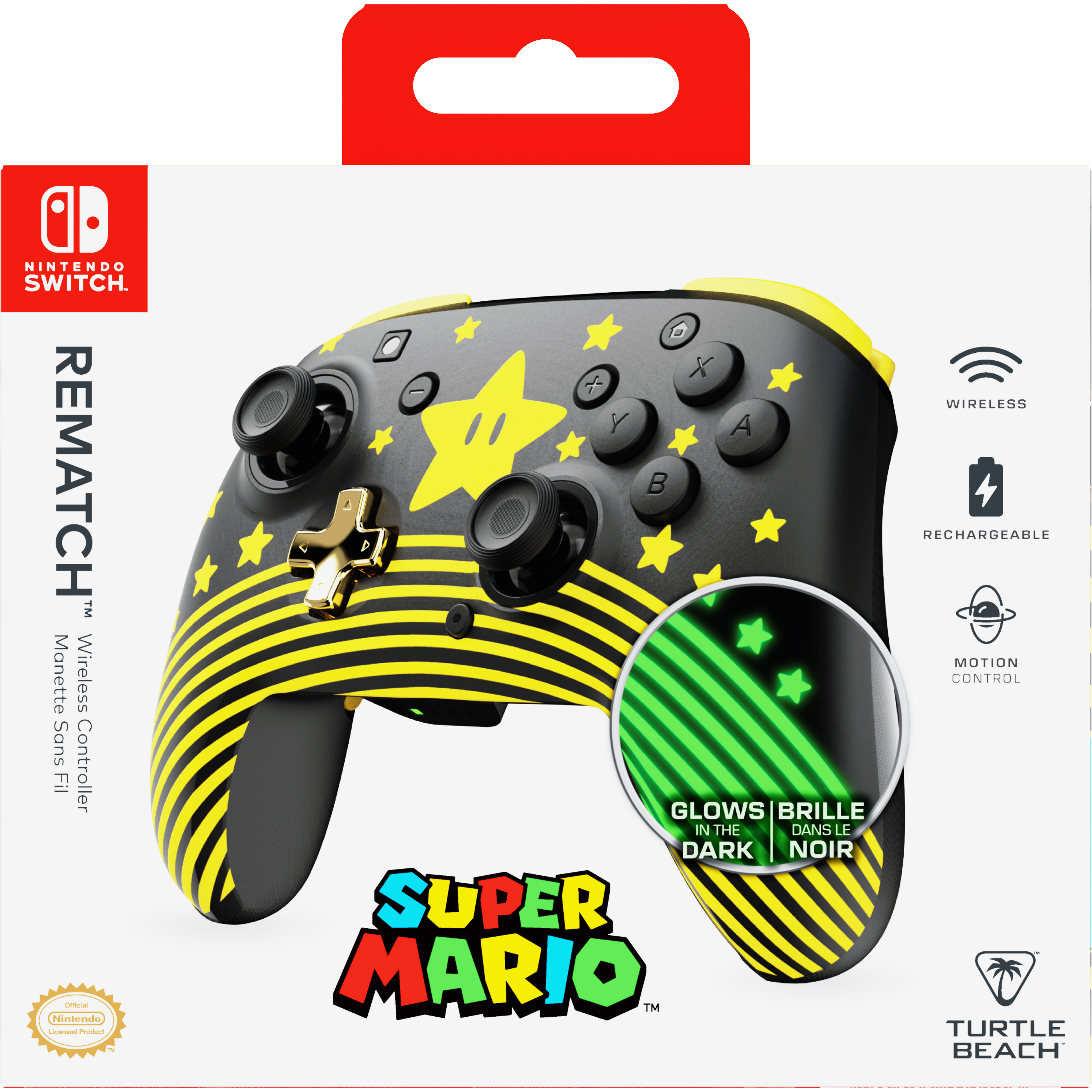 Turtle Beach Controller Rematch Wireless– Super Mario Star - Gamepad, Ansicht 3