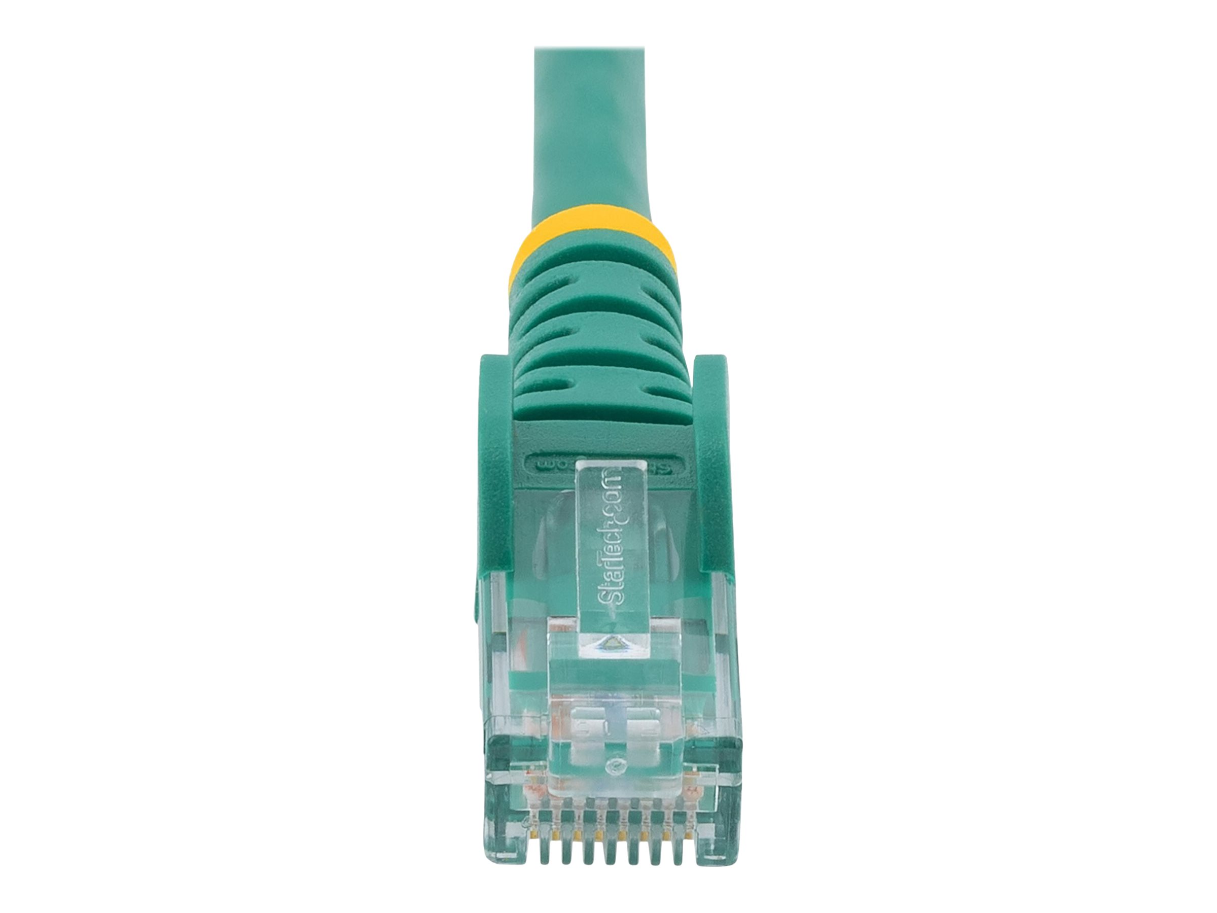 StarTech.com 15m CAT6 Ethernet Cable, 10 Gigabit Snagless RJ45 650MHz 100W PoE Patch Cord, CAT 6 10GbE UTP Network Cable w/Strain Relief, Green, Wiring is UL Certified/TIA - Category 6 - 24AWG (N6PATC15MGN)