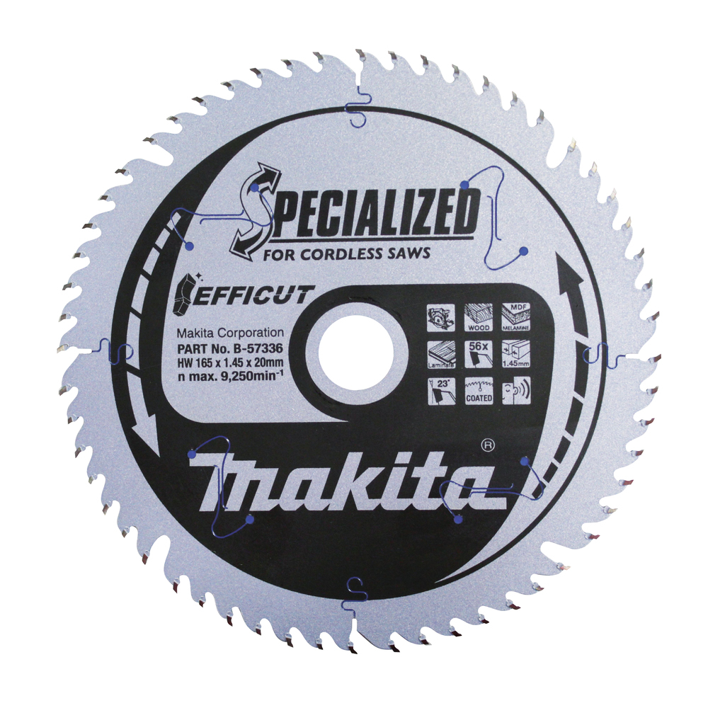 Makita Efficut - Kreissägeblatt - für Holz, Metall, Kunststoff, Laminat, mitteldichte Holzfaserplatte (MDF), Ansicht 2