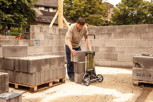 Wolfcraft TS 850 - Aluminium - Kunststoff - Sackkarre - Aluminium - Schwarz - Gelb - 100 kg - 2 Rad/Räder - Kunststoff, Ansicht 4