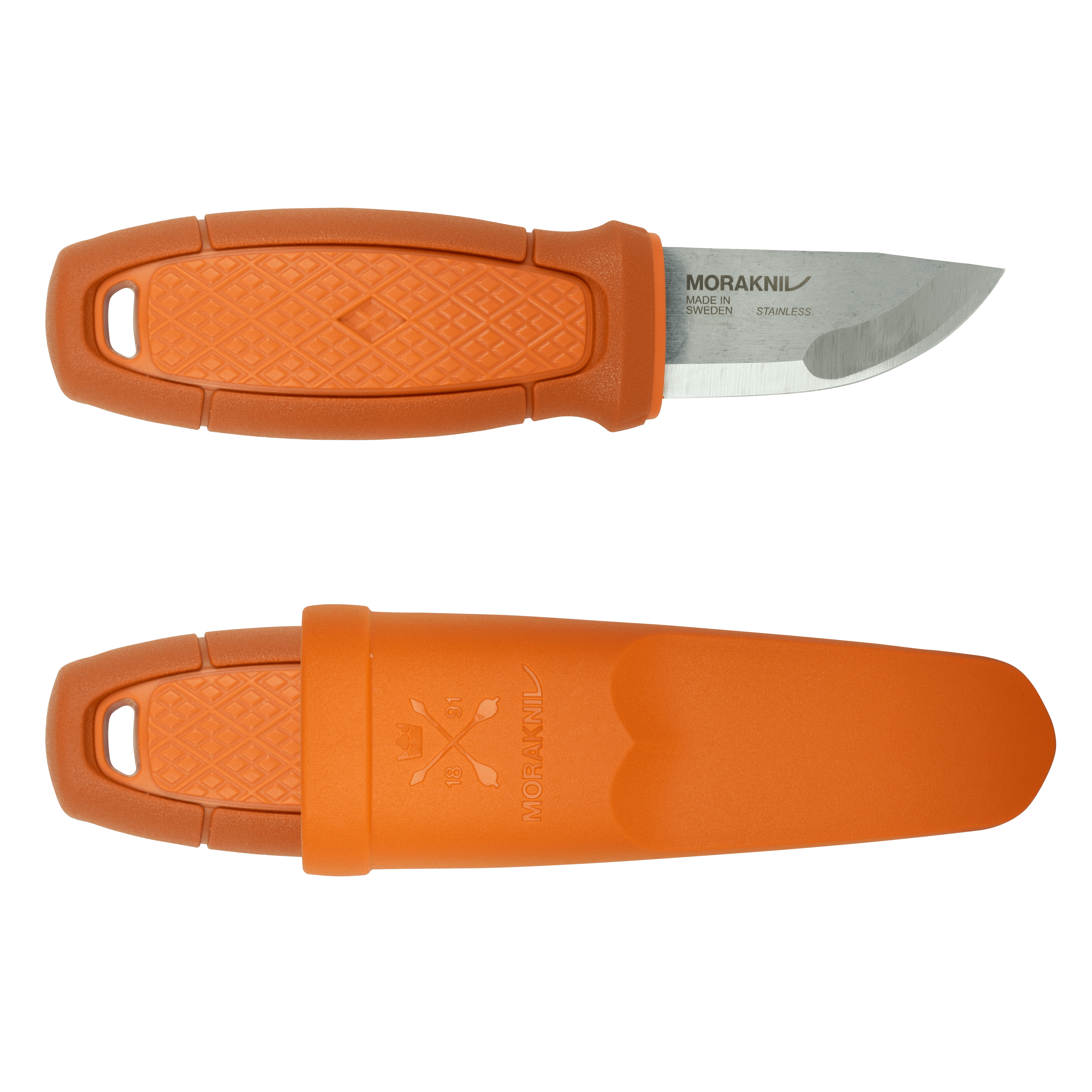 Morakniv 13502 - Einzelbild - Jagdmesser - Absetzpunkt - Edelstahl - Thermoplastisches Elastomer (TPE) - Orange, Ansicht 2