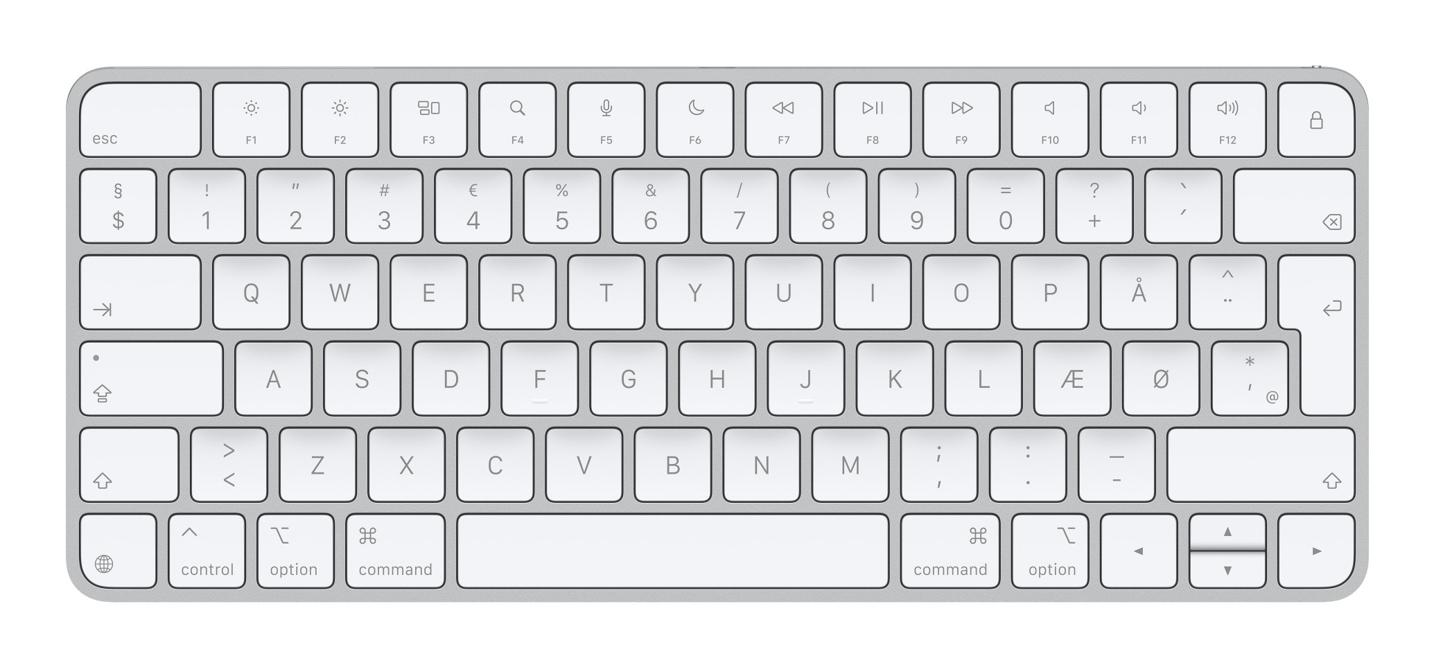 Apple Magic Keyboard - Tastatur - USB-C - kabellos - Bluetooth - TL: Nordisch, QWERTY, Ansicht 2