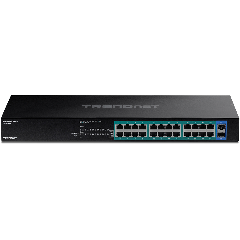TRENDnet TPE TG262 - Switch - 24 x 10/100/1000 (PoE+), Ansicht 4