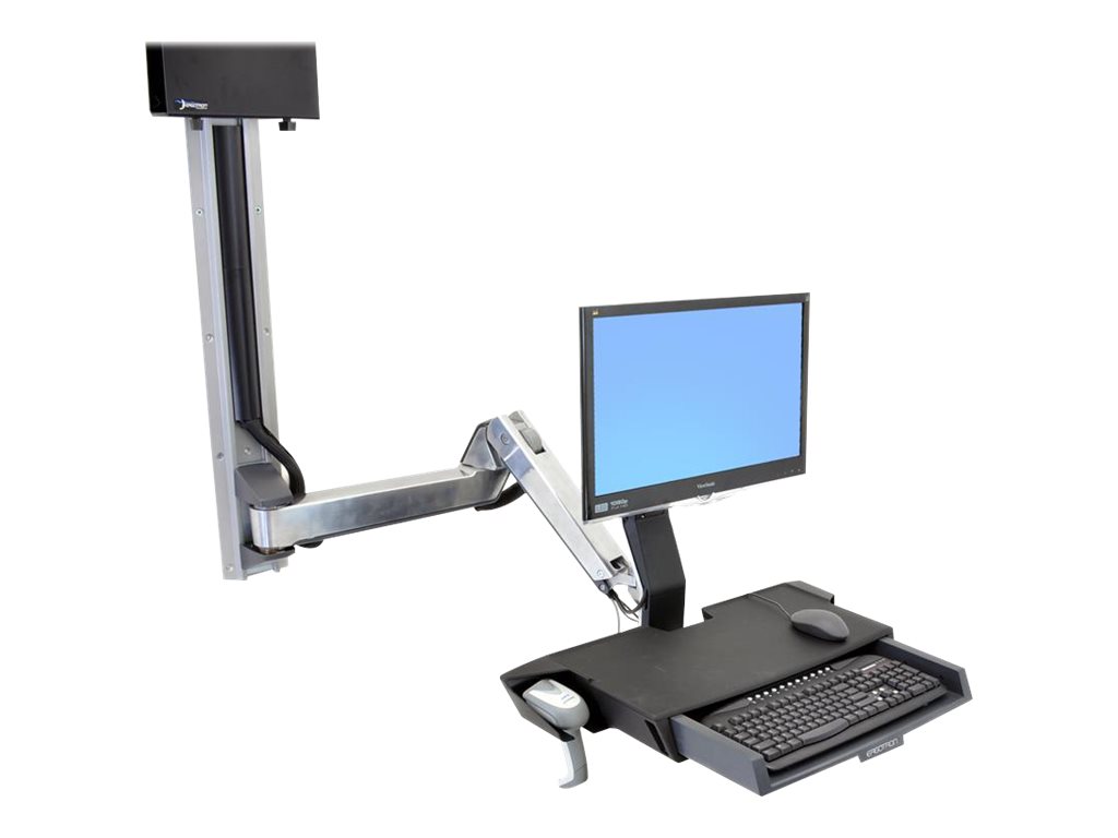 Ergotron Sit-Stand Combo Extender - Montagekomponente (Verlängerungsarm Wandschienenhalterung Armabdeckung Befestigungsmaterialien)