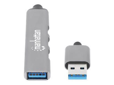 Manhattan Combo Hub - Hub - 4-port - 3 x USB 2.0 + 1 x USB 3.2 Gen 1, Ansicht 5