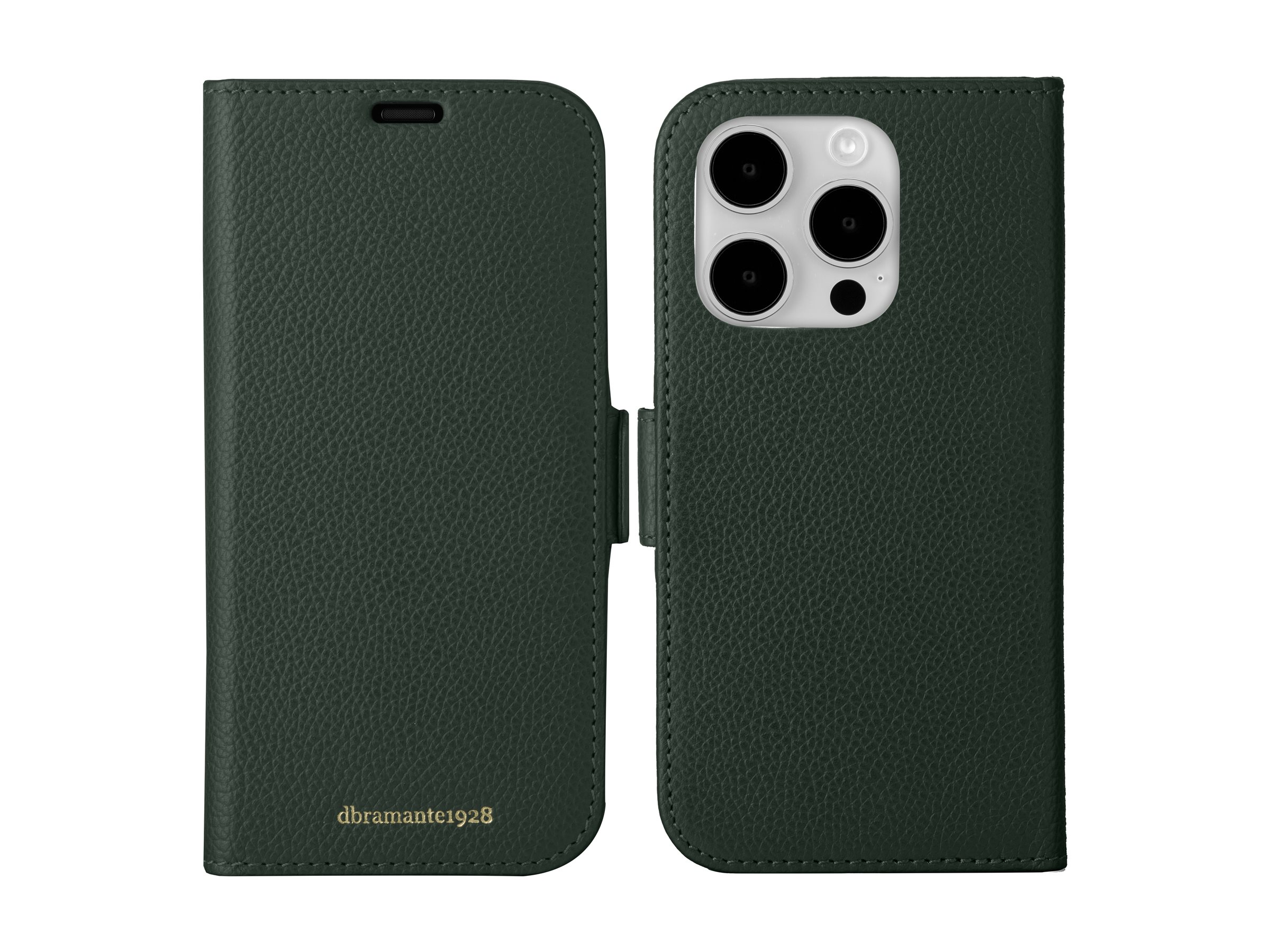 dbramante1928 New York - Flip-Hülle für Mobiltelefon - grün iPhone 15 Pro, Ansicht 3