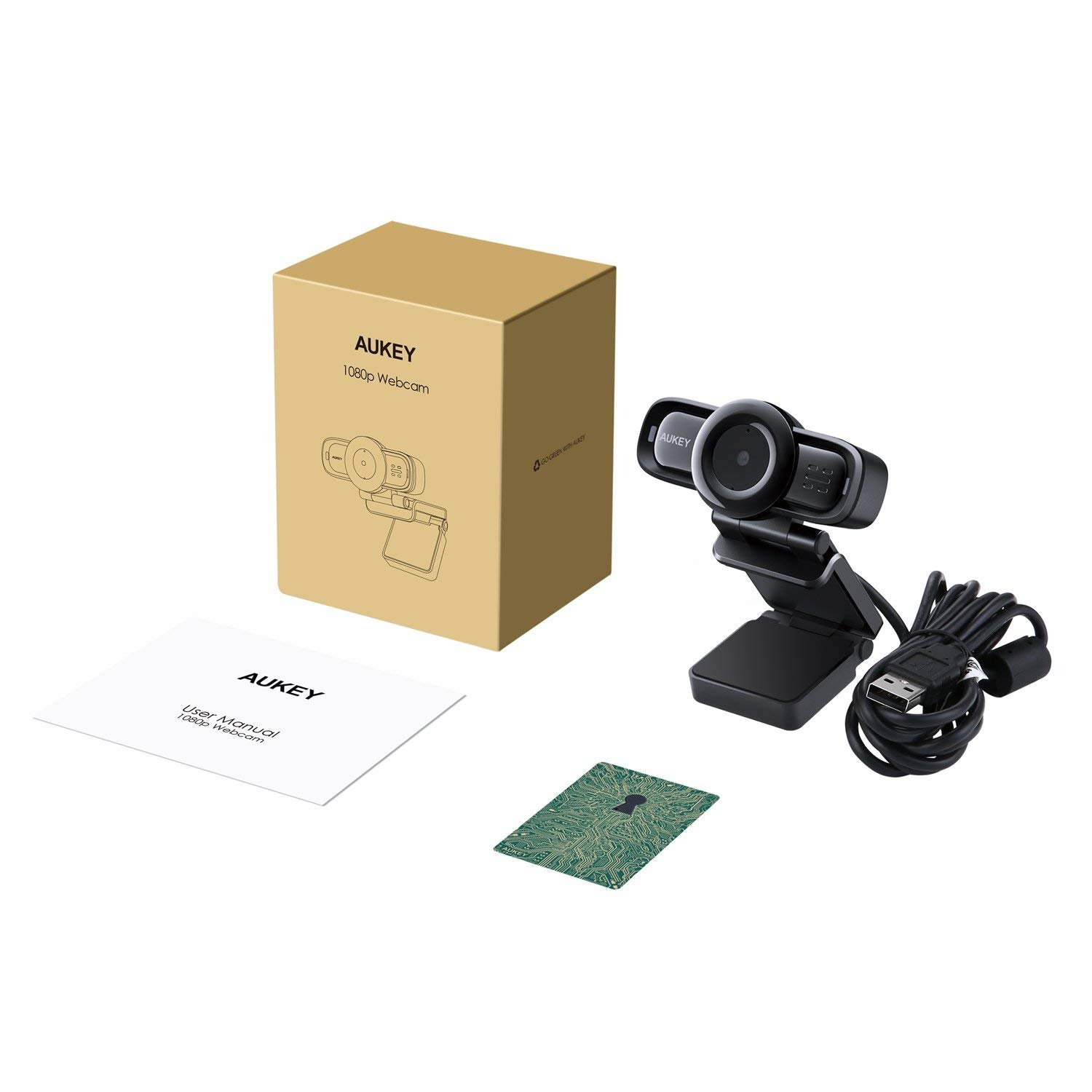AUKEY PC-LM3 - 2 MP - 1920 x 1080 Pixel - 30 fps - 1920x1080@30fps - 1080p - H.264,M-JPEG, Ansicht 3
