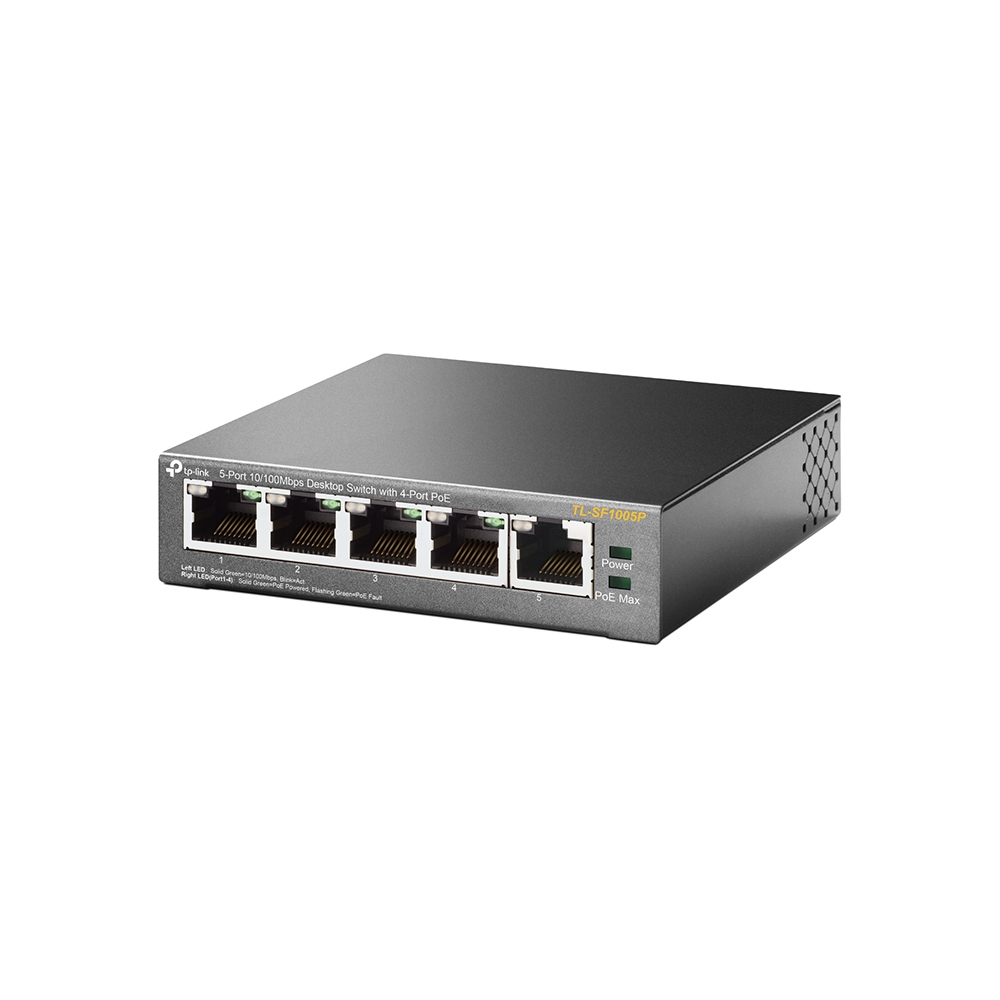 TP-LINK TL-SF1005P - Switch - unmanaged - 5 x 10/100 (4 PoE), Ansicht 3