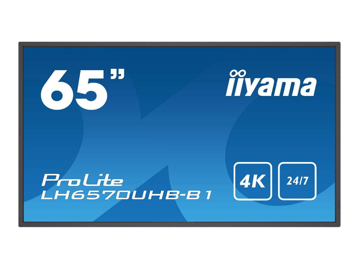 Iiyama 65 LH6570UHB-B1 4K UHD HDMI USB Lan