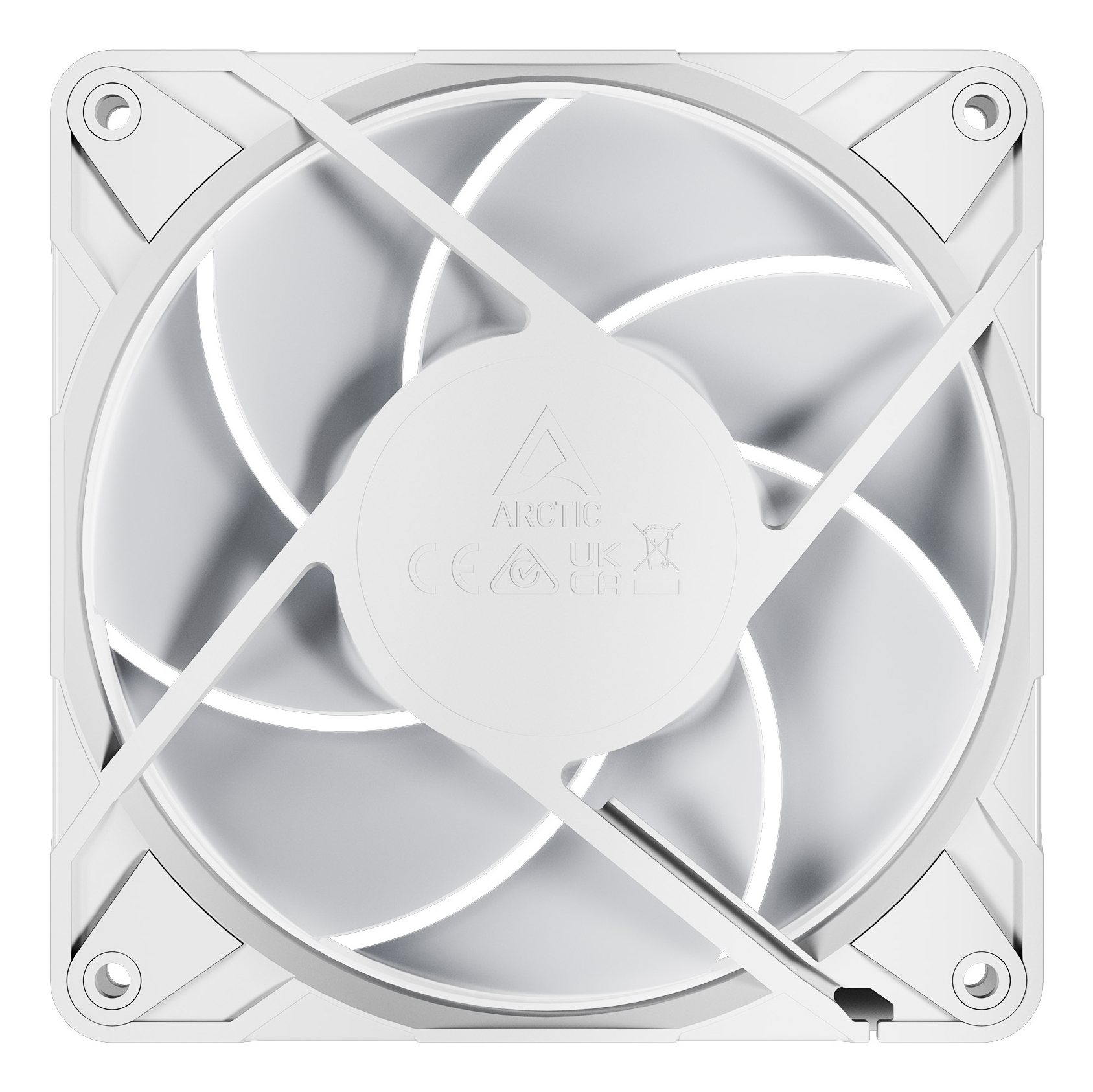 Arctic P12 Pro A-RGB - Gehäuselüfter - mit Kabelsplitter - 120 mm - weiß (Packung mit 3), Ansicht 2