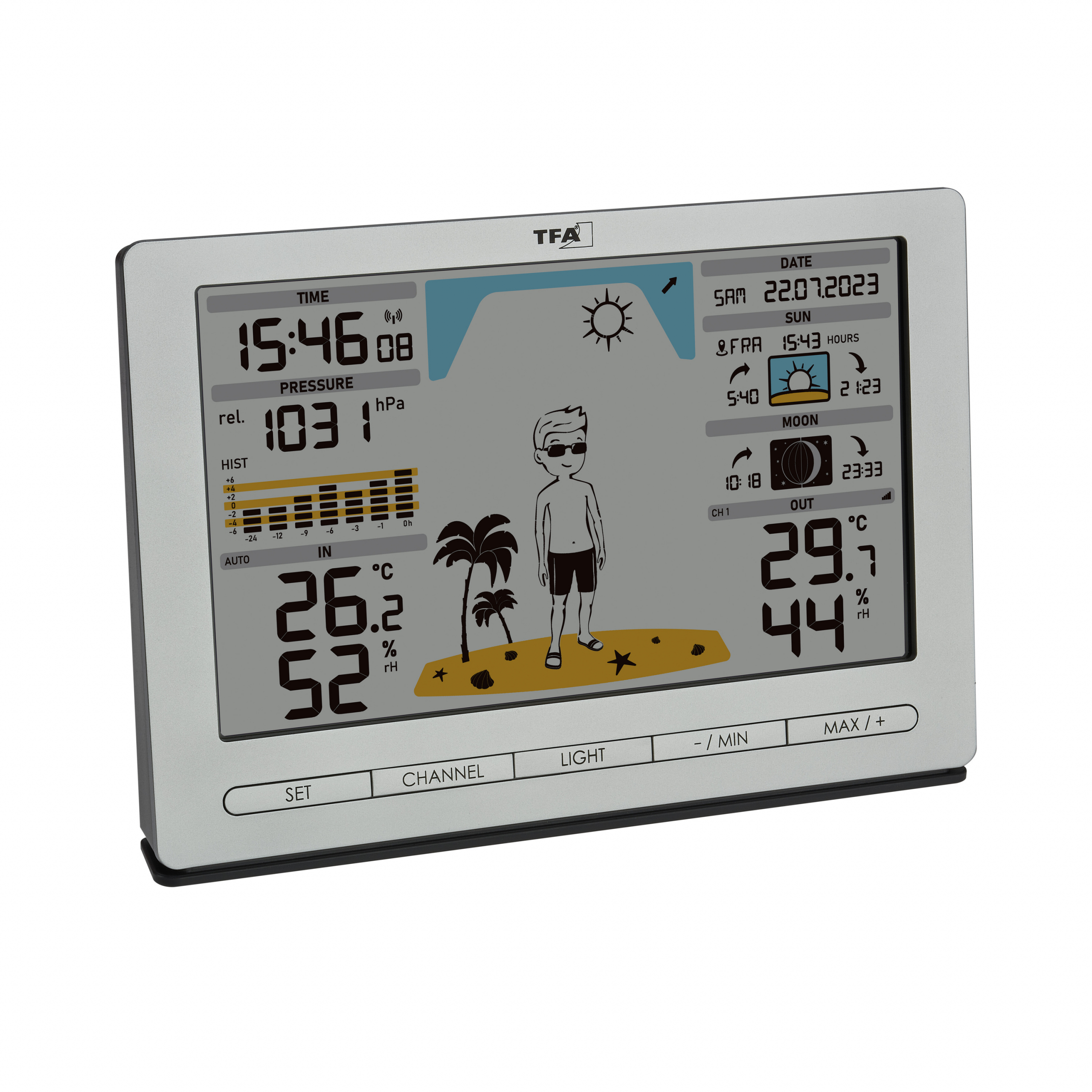 TFA 35.1097 Meteo Jack Wetterstation silber, Ansicht 3