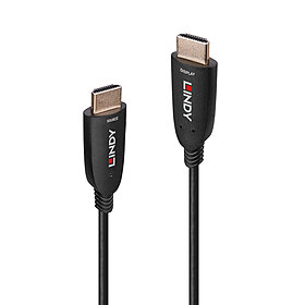 Lindy HDMI-Kabel - HDMI männlich zu HDMI männlich - 10 m - Glasfaser - Schwarz - unterstützt 8K 60 Hz (7680 x 4320), Ansicht 2