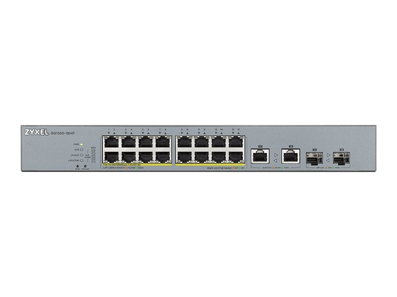 ZyXEL GS1350-18HP - Switch - Smart - 16 x 10/100/1000 (PoE+)