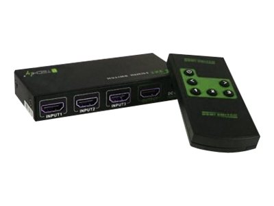 Techly HDMI 3 IN 1 OUT with Remote Control, 4Kx2K, 3D, Ansicht 2