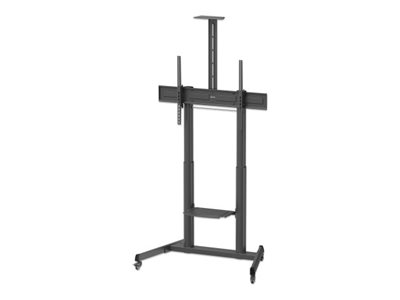 Manhattan Wagen - für LCD-Display / AV-Ausrüstung / Kamera - tool-free, height adjustment - Stahl, Kunststoff - Schwarz - Bildschirmgröße: 152.4-304.8 cm (60"-120")
