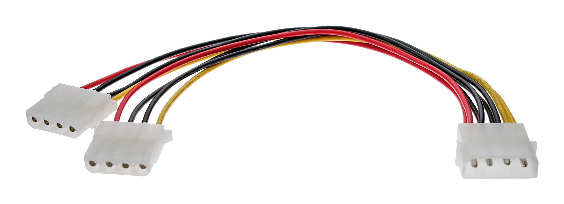 InLine Strom Y-Kabel intern - 1x 5,25" an 2x 5,25" - bulk 0,20m Image