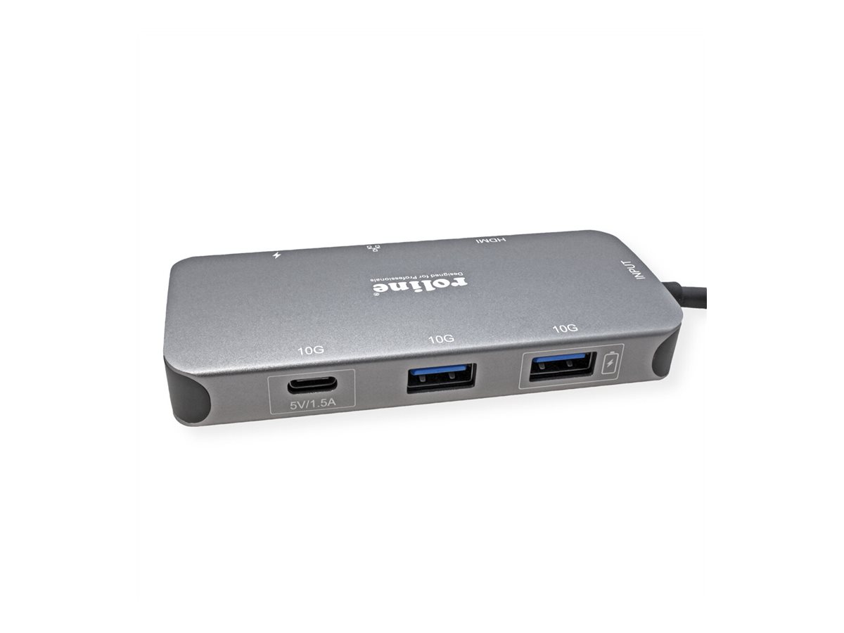 ROTRONIC-SECOMP Roline - Dockingstation - USB-C 3.2 Gen 2 - HDMI, Ansicht 3