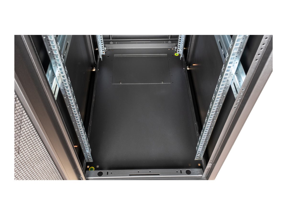 ROLINE 19 Zoll Serverschrank Basic 26 HE 600x1000 BxT perforiert schwarz, Ansicht 4