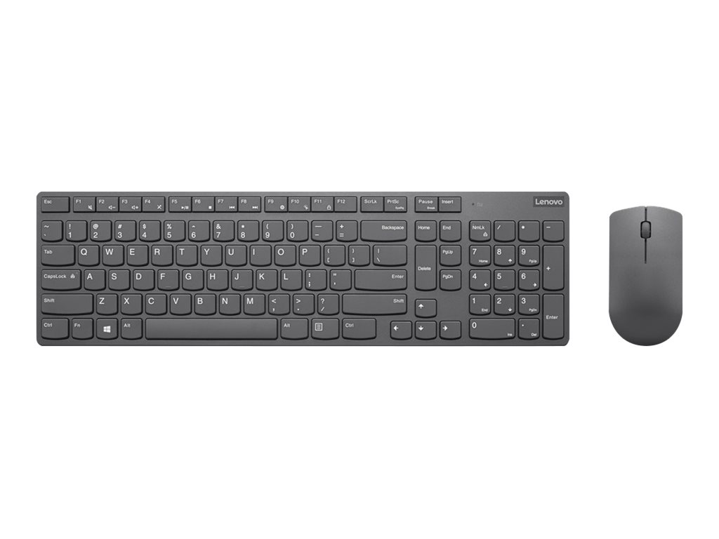Lenovo Professional Combo - Tastatur-und-Maus-Set - kabellos - 2.4 GHz - Deutsch - Iron Gray - für ThinkPad T14s Gen 3 21BR