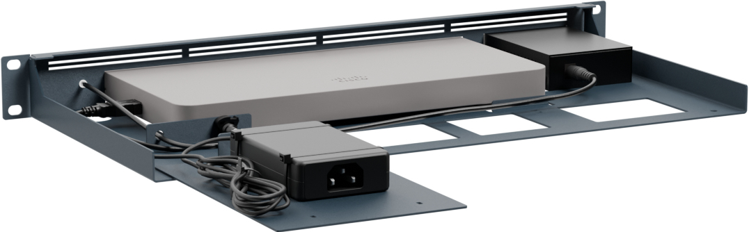 Rackmount.IT RM-CI-T24MC - Montagesatz für Netzwerkgeräte - Rack montierbar - cisco metallisch blau - 1U - 48.3 cm (19), Ansicht 3